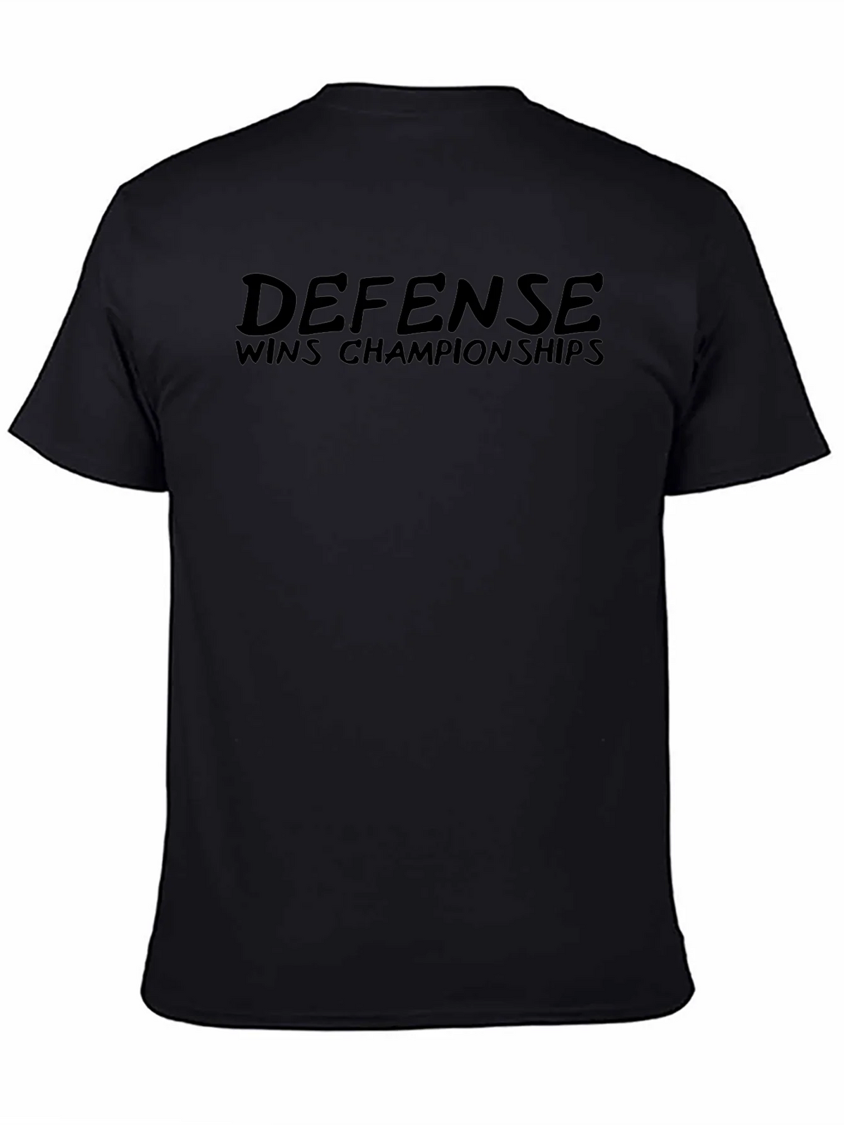 Defense Wins Championships Black T-Shirt product image 4