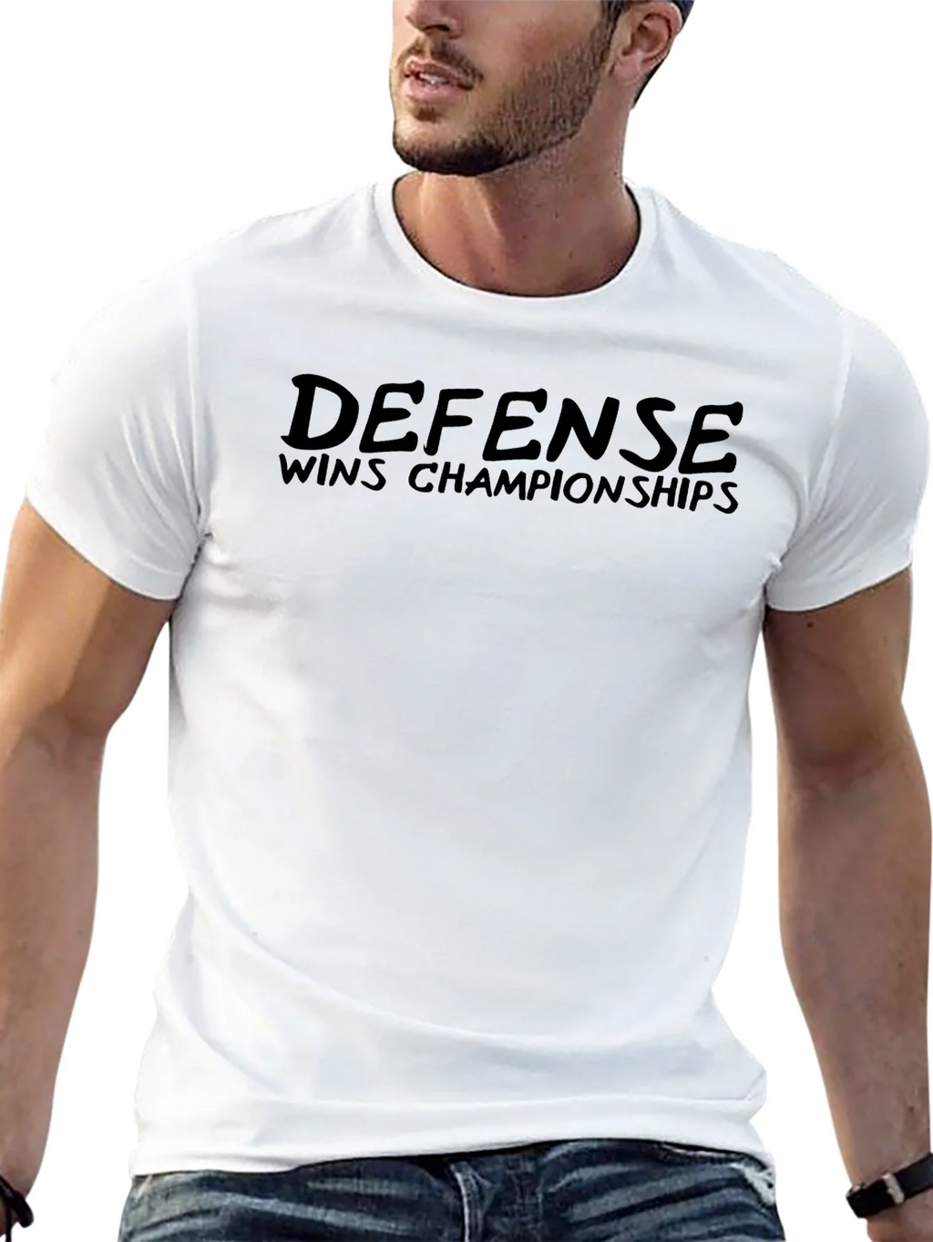 Defense Wins Championships Black T-Shirt product image 12
