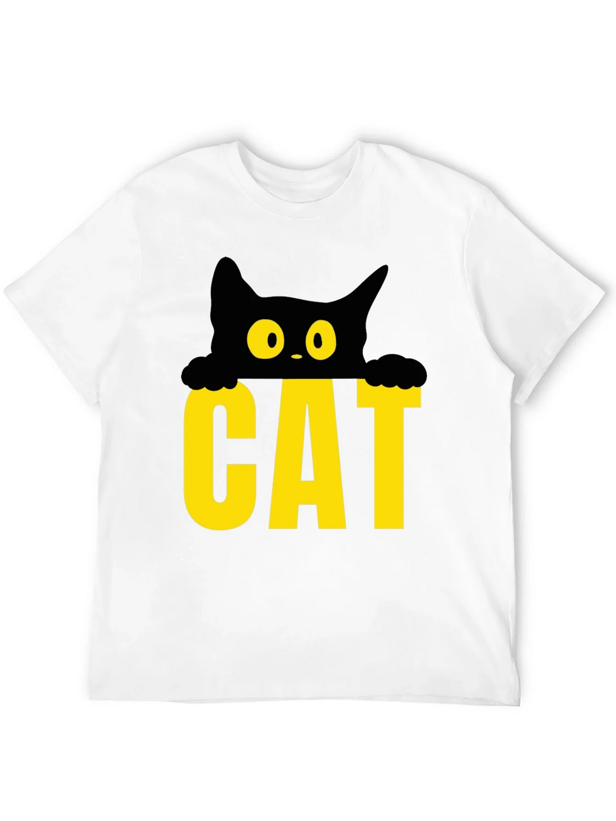 Cat Peek-a-Boo Graphic Tee - Black product image 11