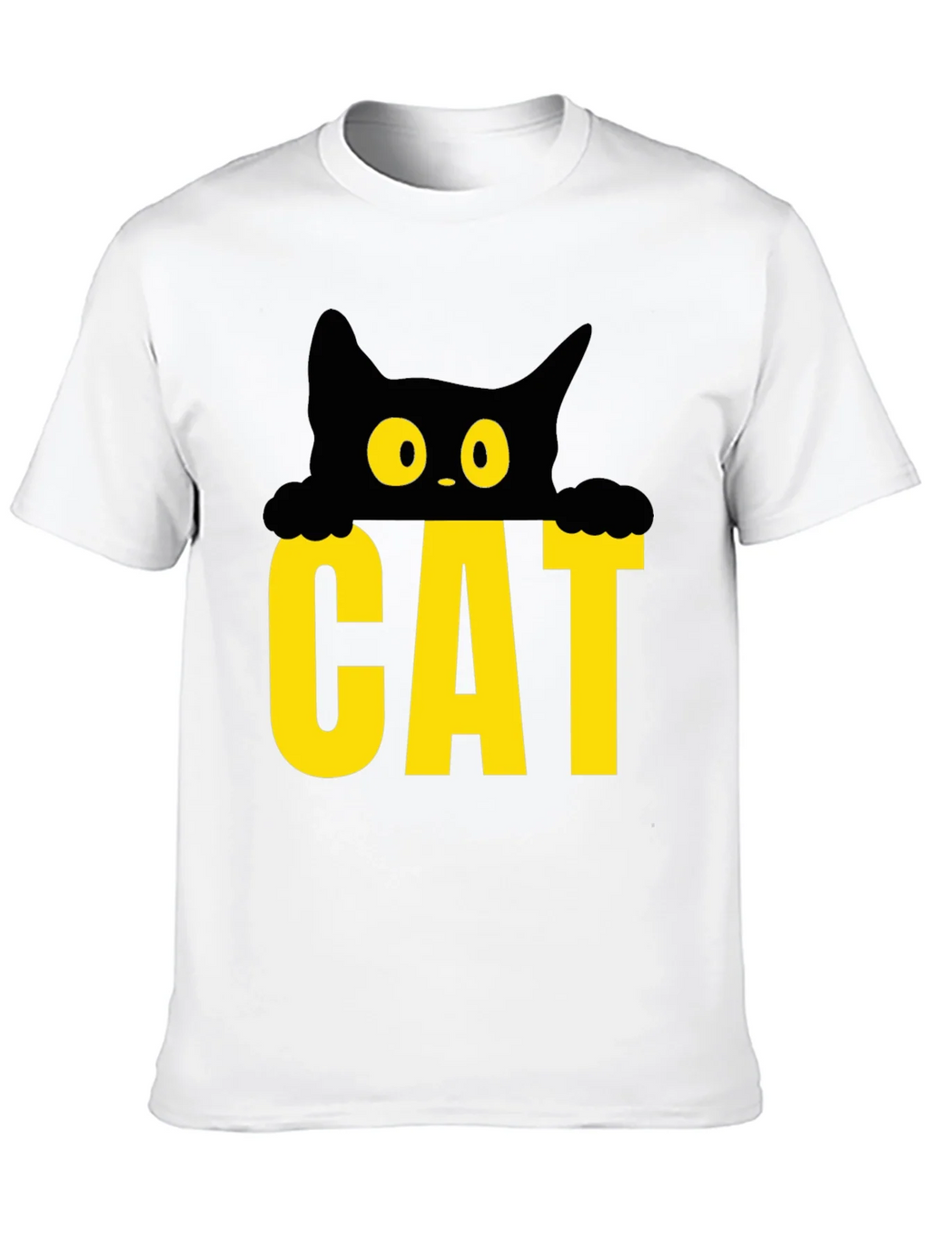 Cat Peek-a-Boo Graphic Tee - Black product image 9