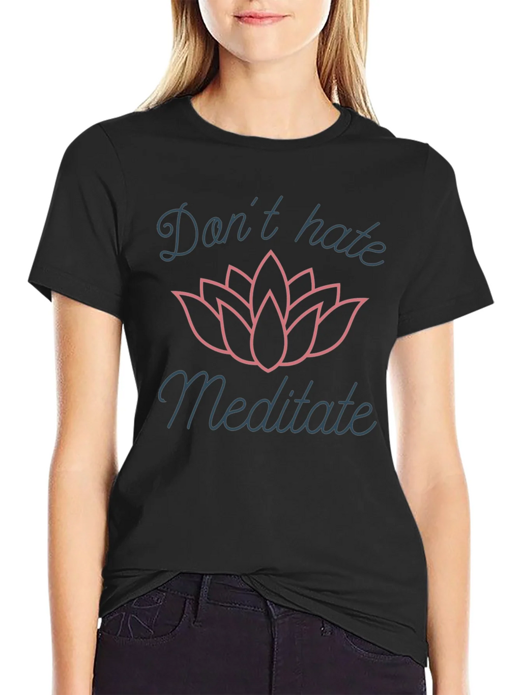 Dont Hate Meditate Graphic T-Shirt product image 2