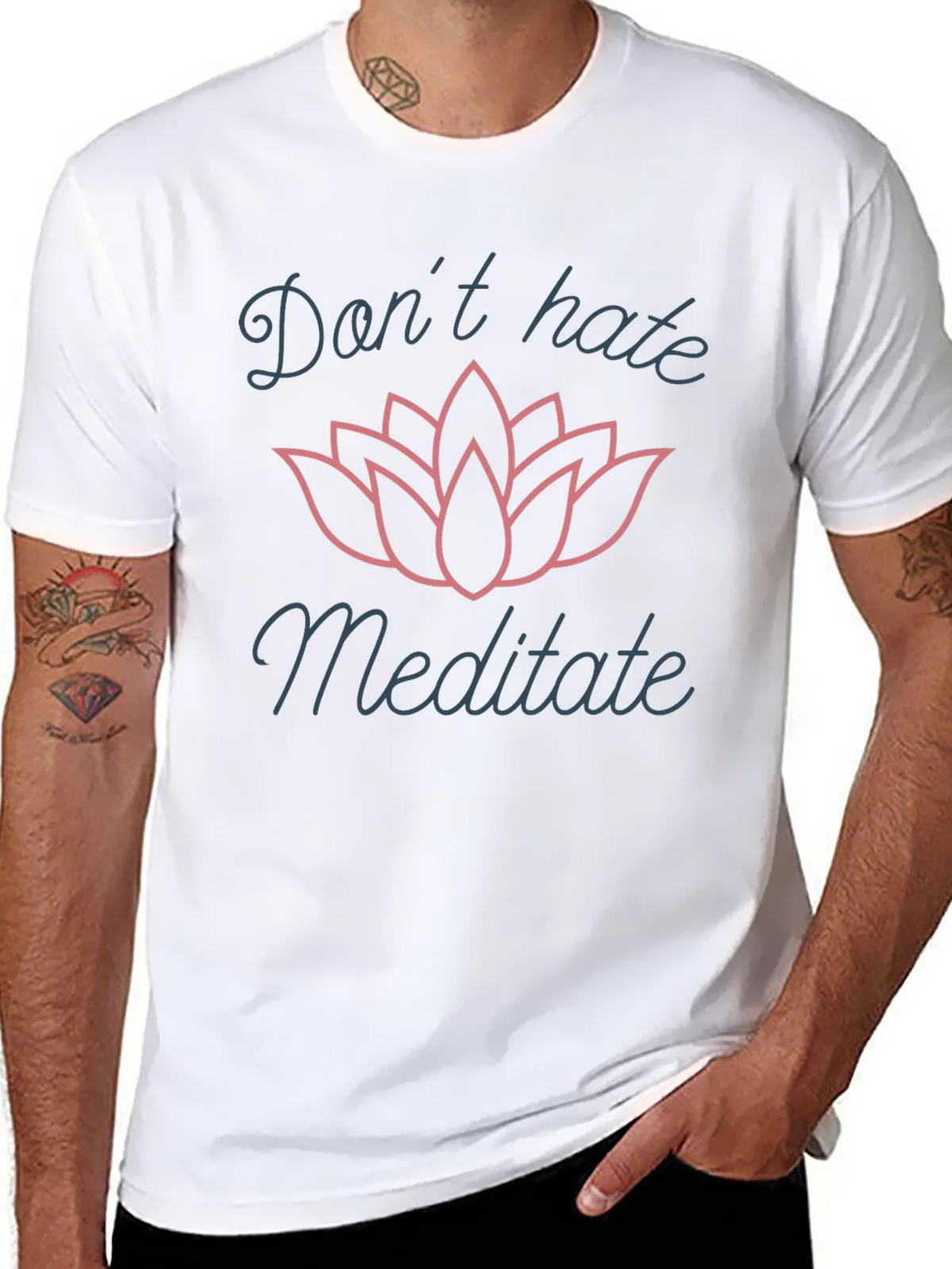 Dont Hate Meditate Graphic T-Shirt product image 7