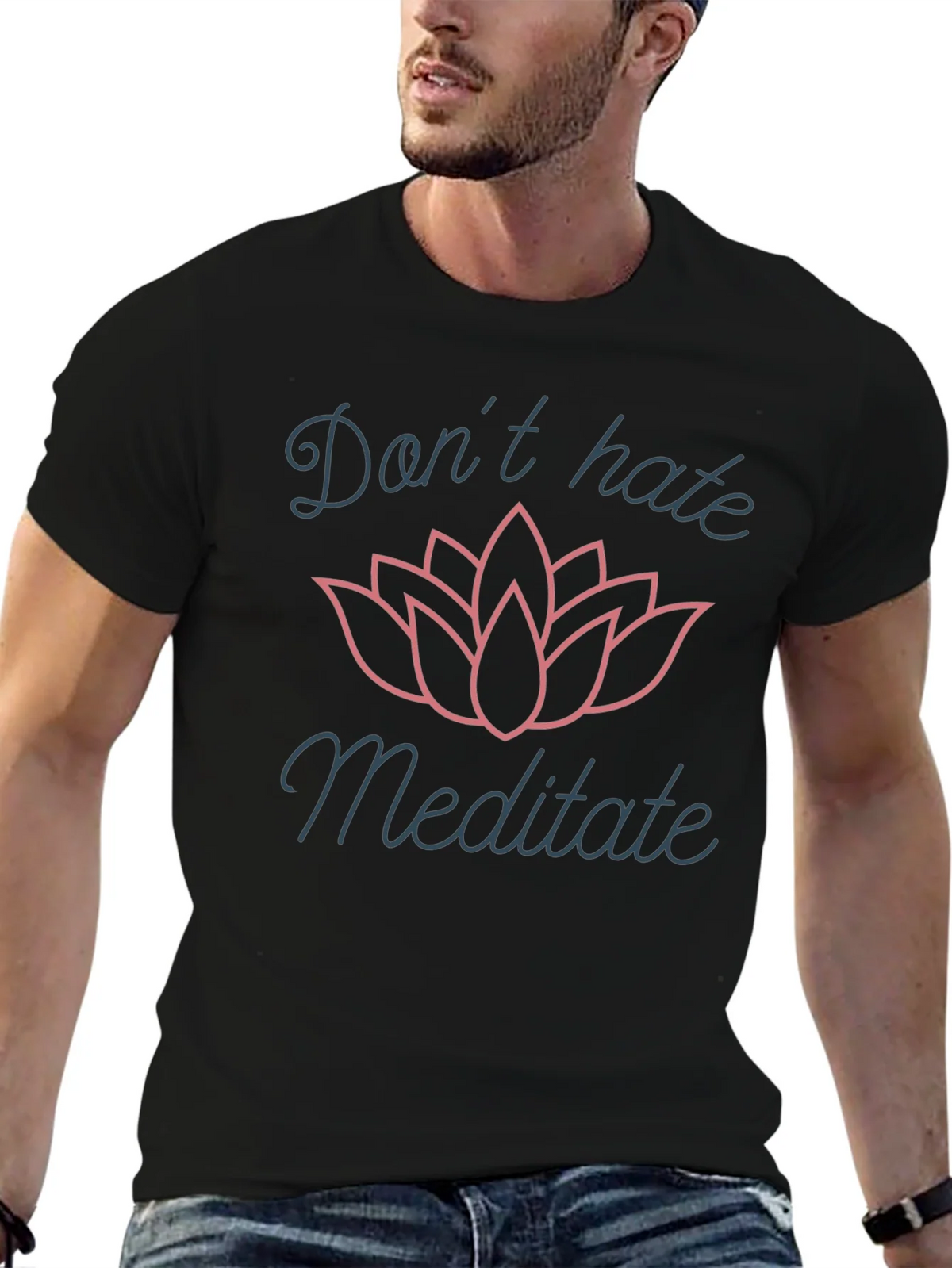 Dont Hate Meditate Graphic T-Shirt product image 6