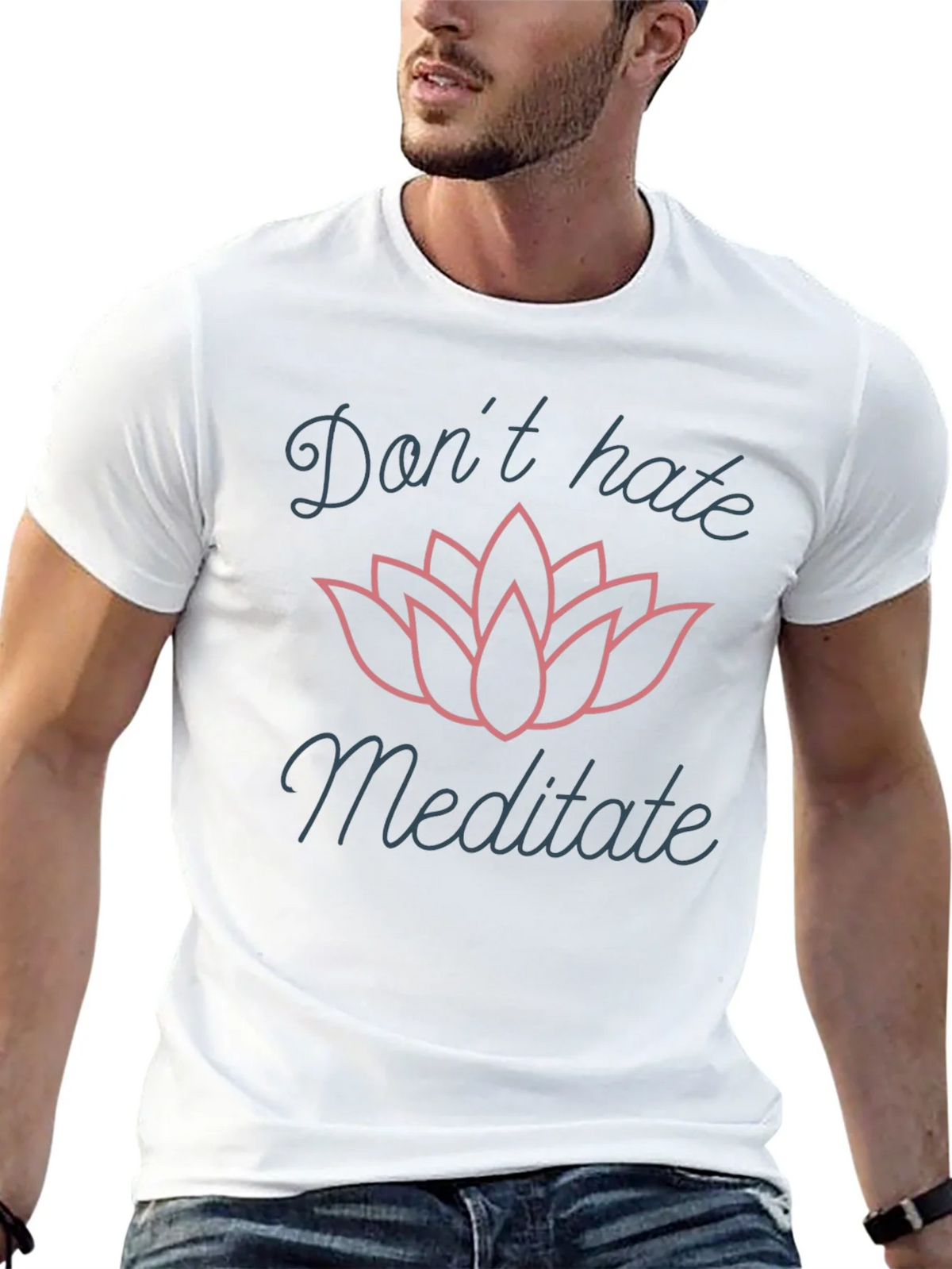 Dont Hate Meditate Graphic T-Shirt product image 12