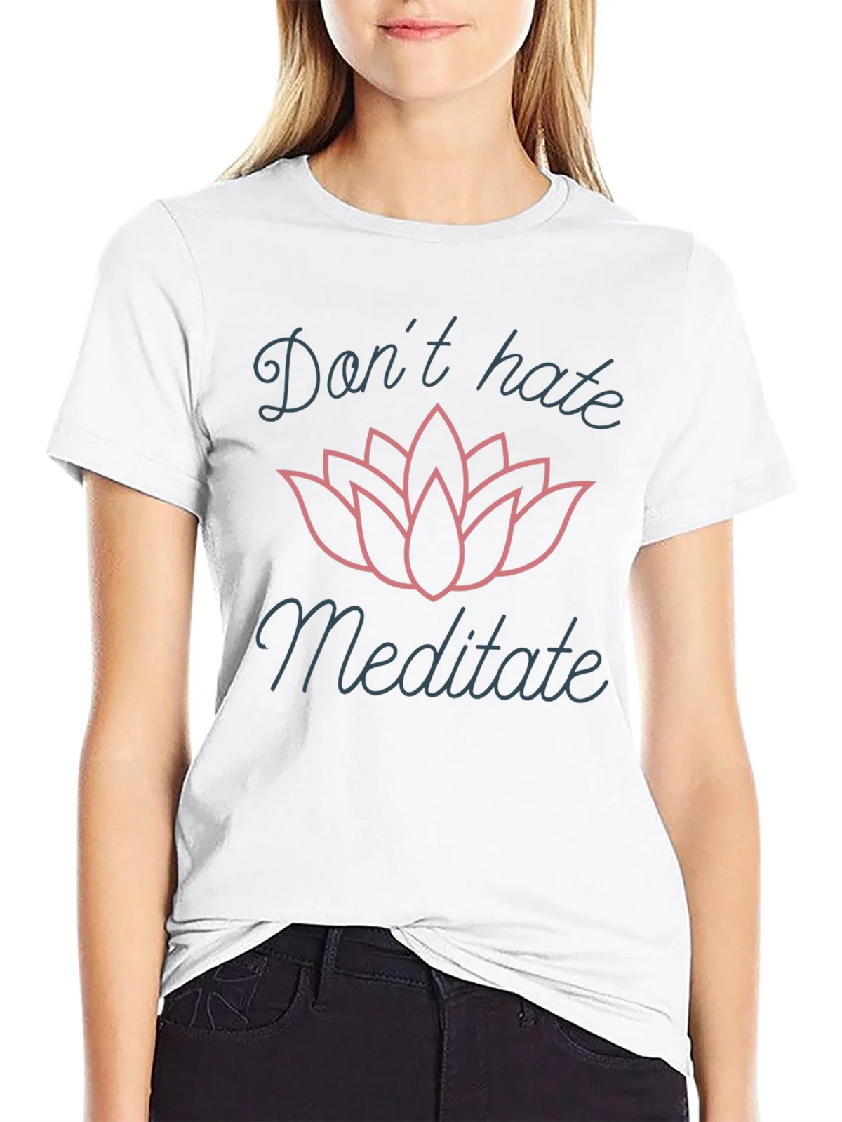 Dont Hate Meditate Graphic T-Shirt product image 8