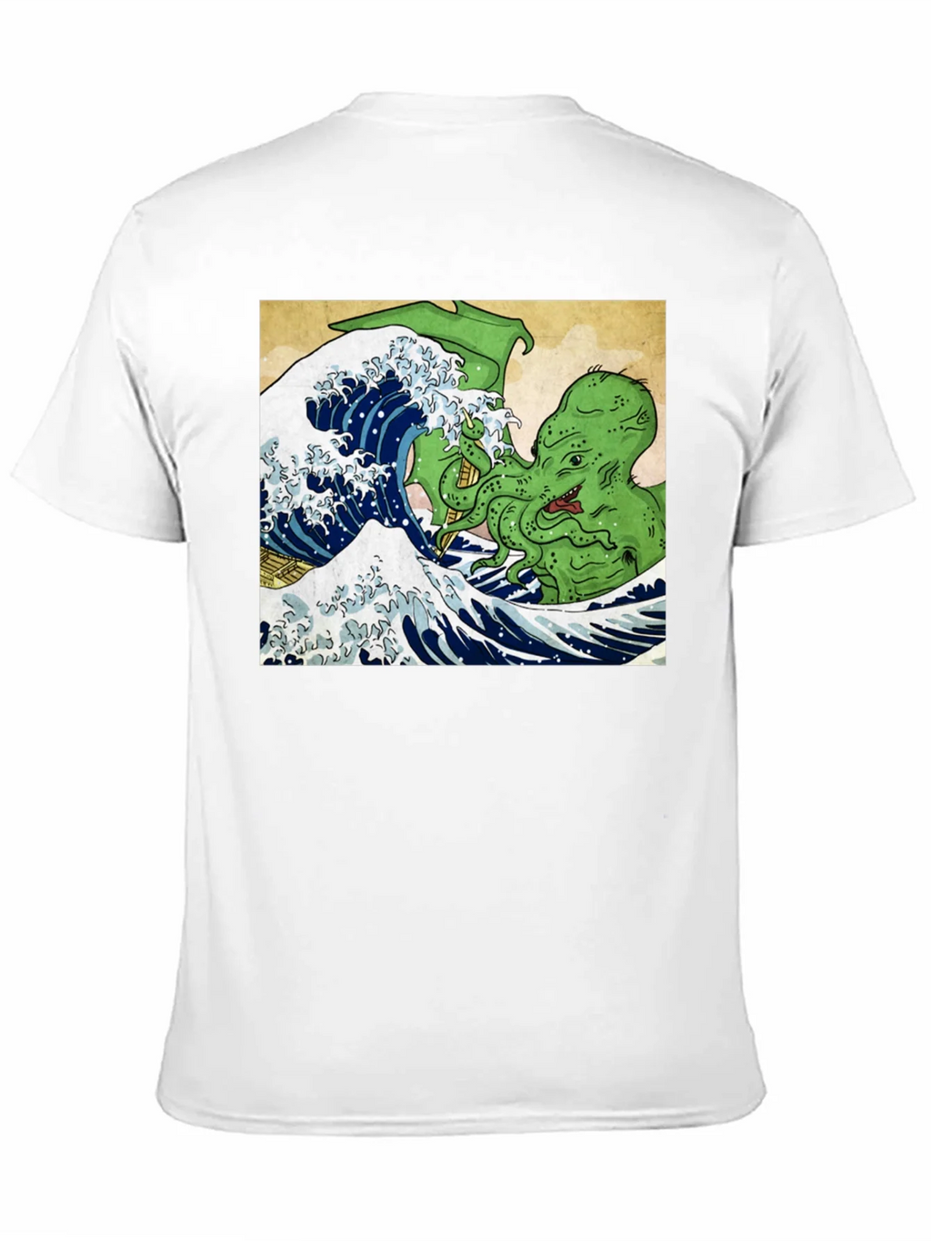 Great Wave Cthulhu Graphic Tee product image 10