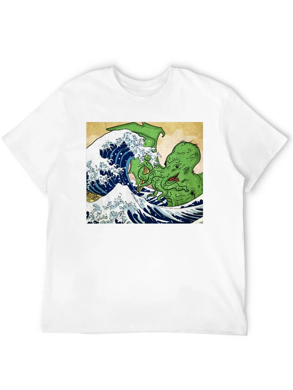 Great Wave Cthulhu Graphic Tee product image 11