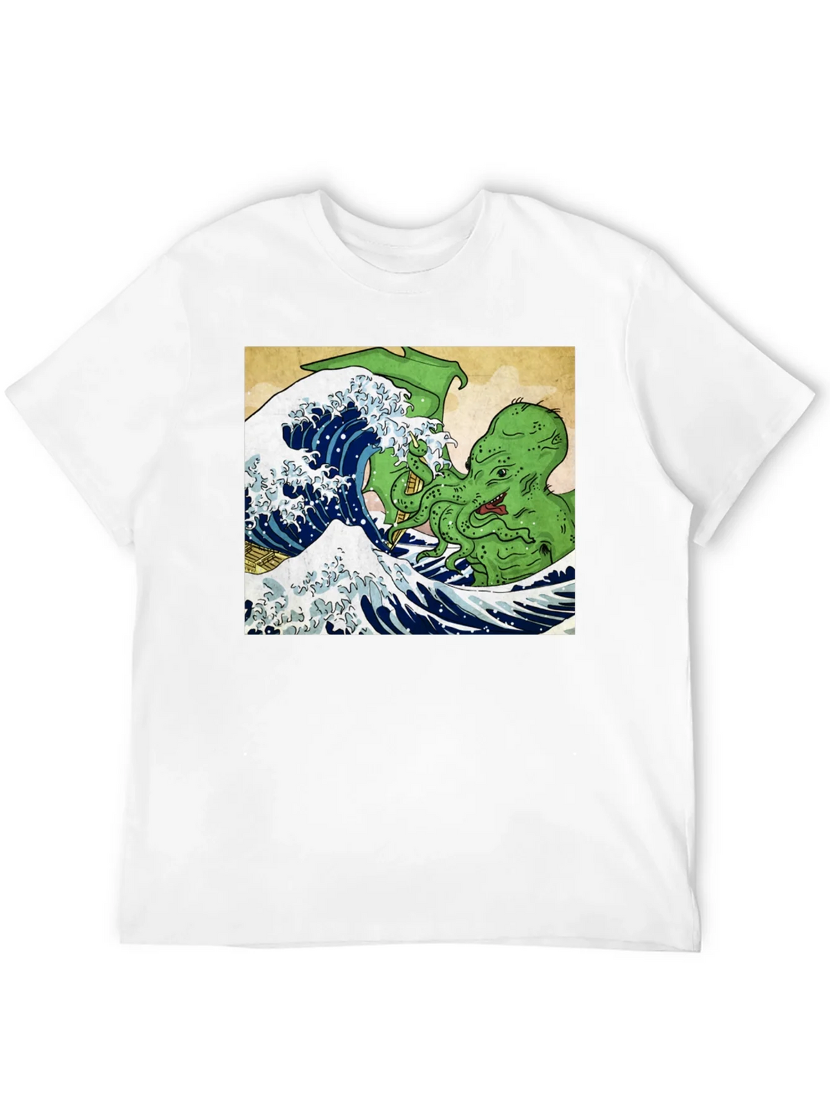 Great Wave Cthulhu Graphic Tee product image 11