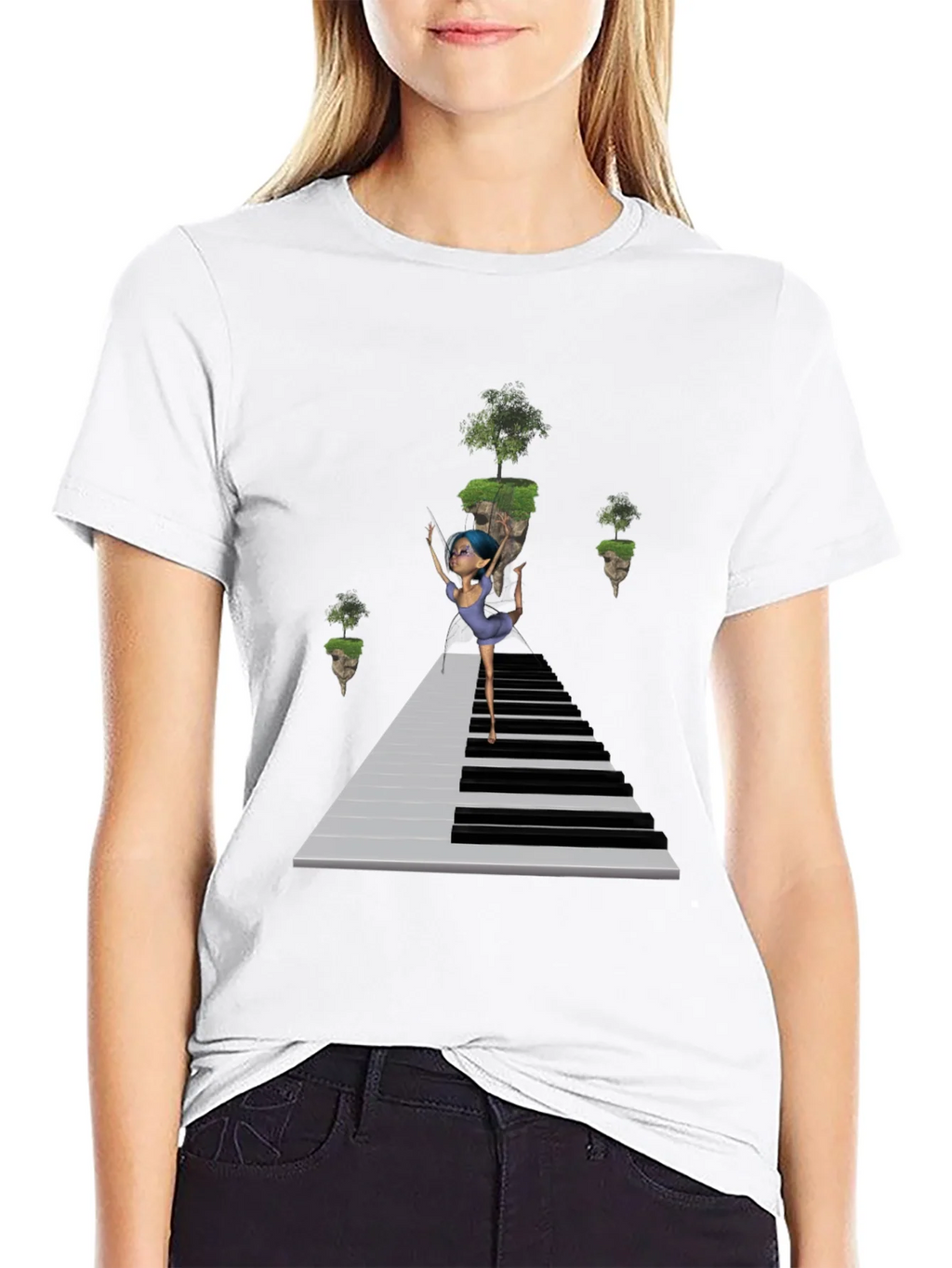 Piano Dancer Black T-Shirt product image 8