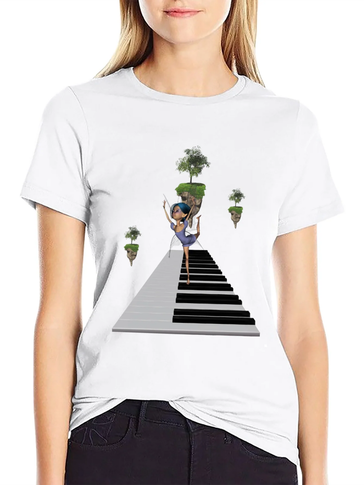 Piano Dancer Black T-Shirt product image 8