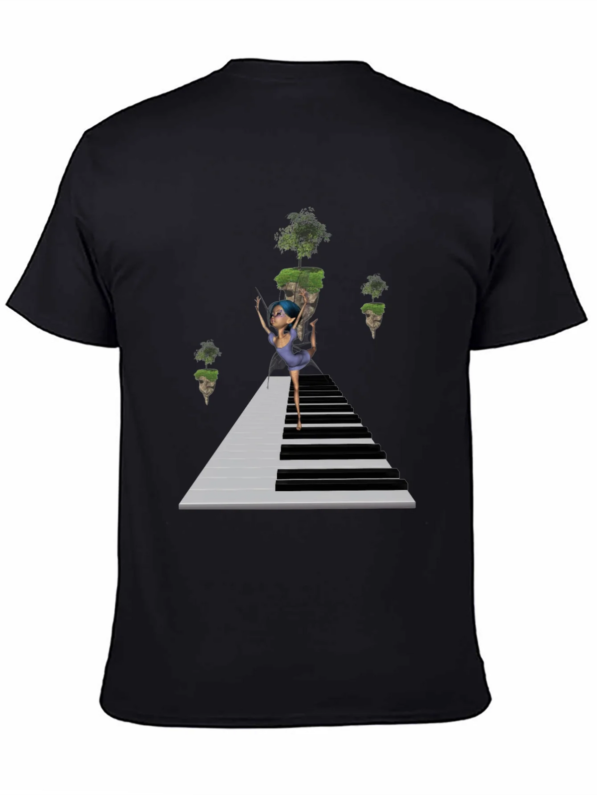 Piano Dancer Black T-Shirt product image 4