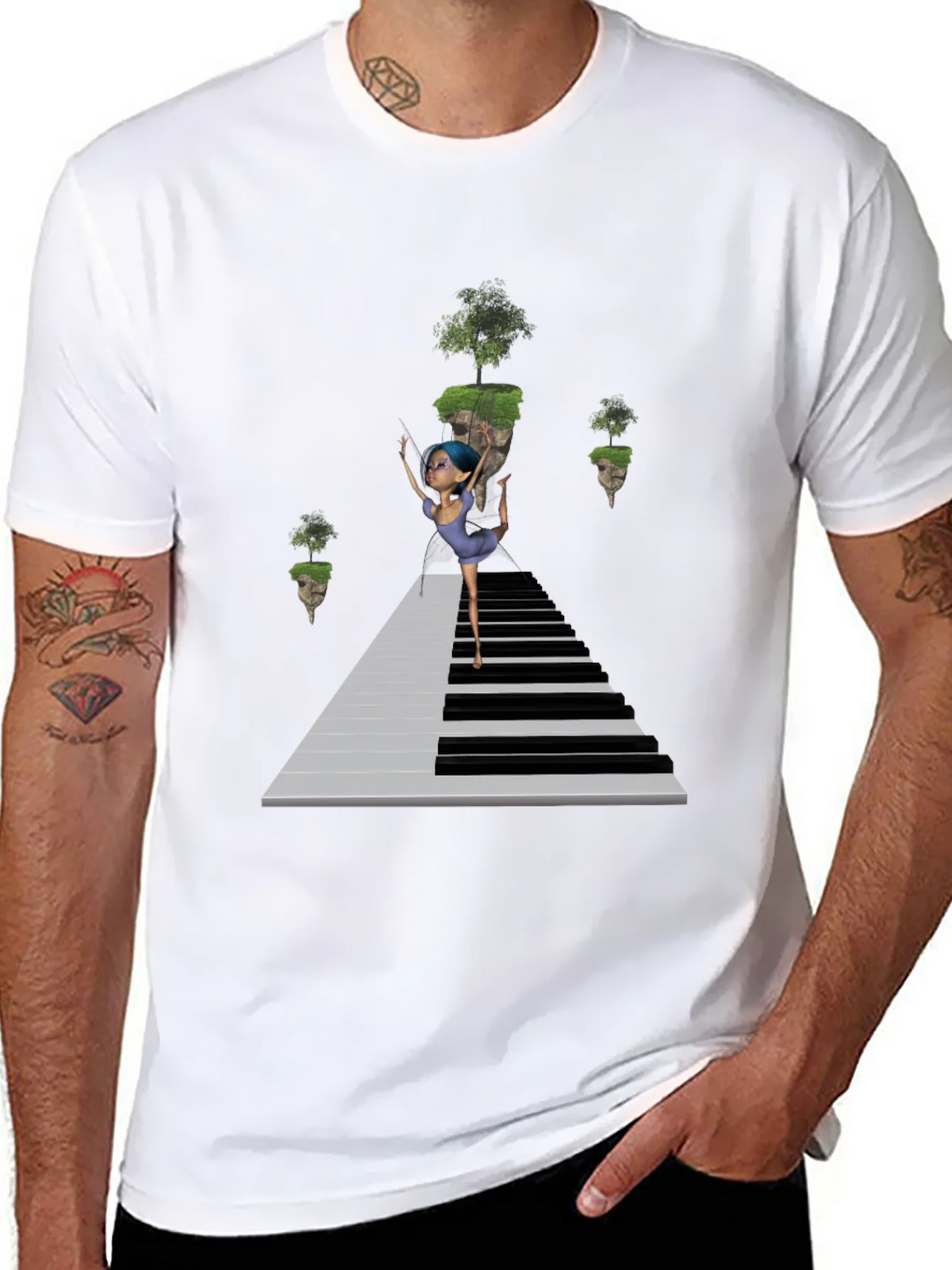 Piano Dancer Black T-Shirt product image 7