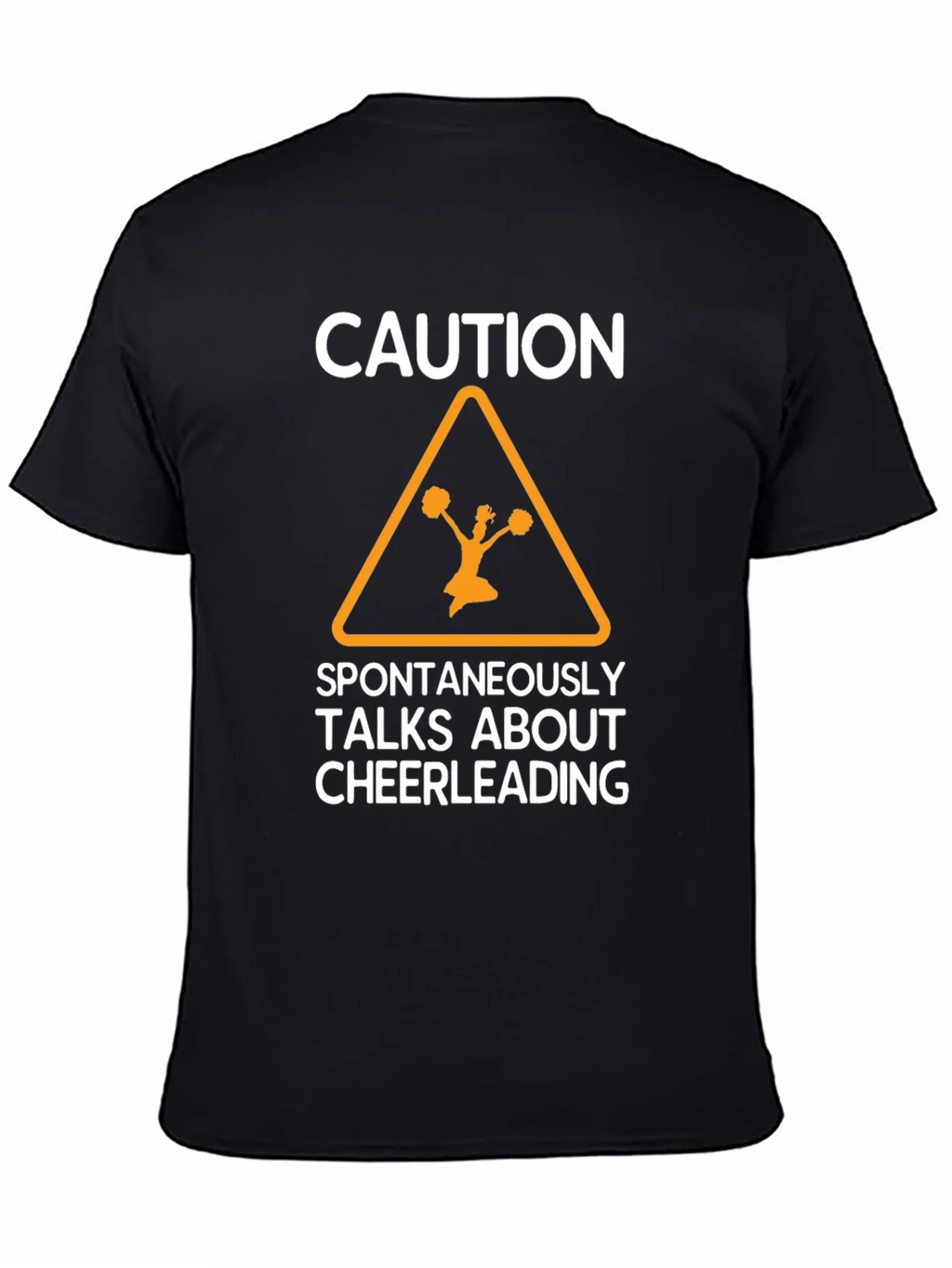 Caution Cheerleading Graphic Tee product image 4