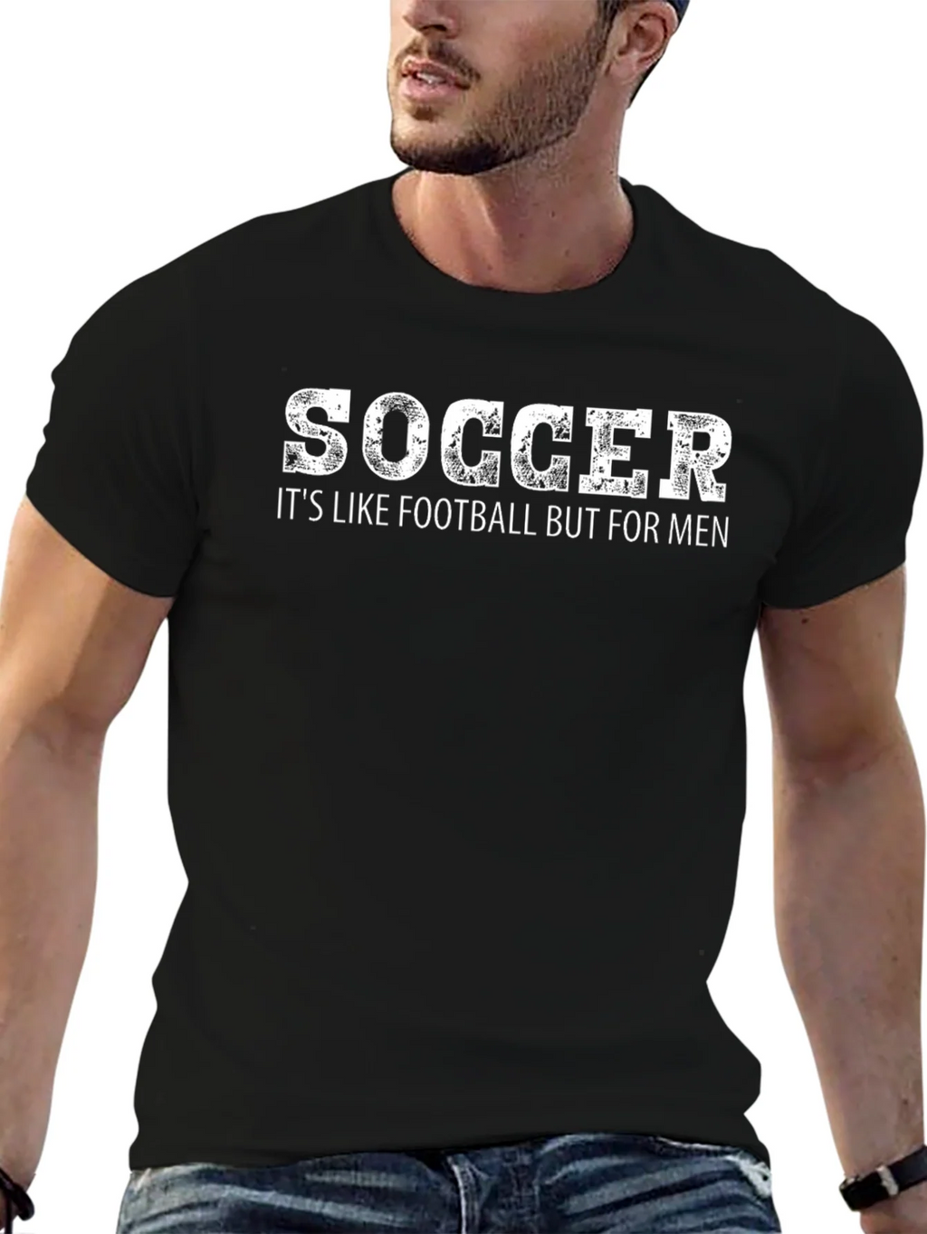 Soccer Its Like Football But For Men T-Shirt product image 6