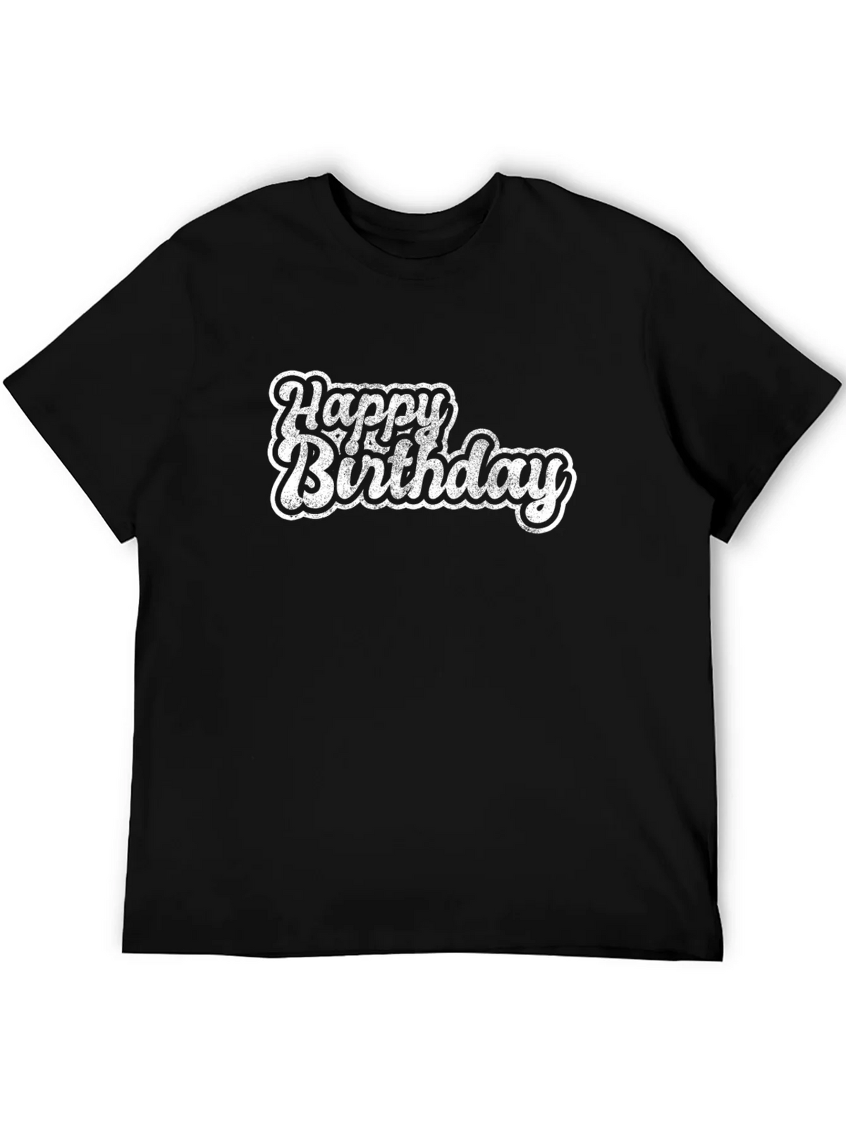 Happy Birthday Graphic Tee - Black product image 5