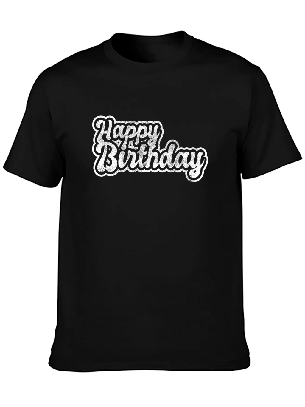 Happy Birthday Graphic Tee - Black product image 3
