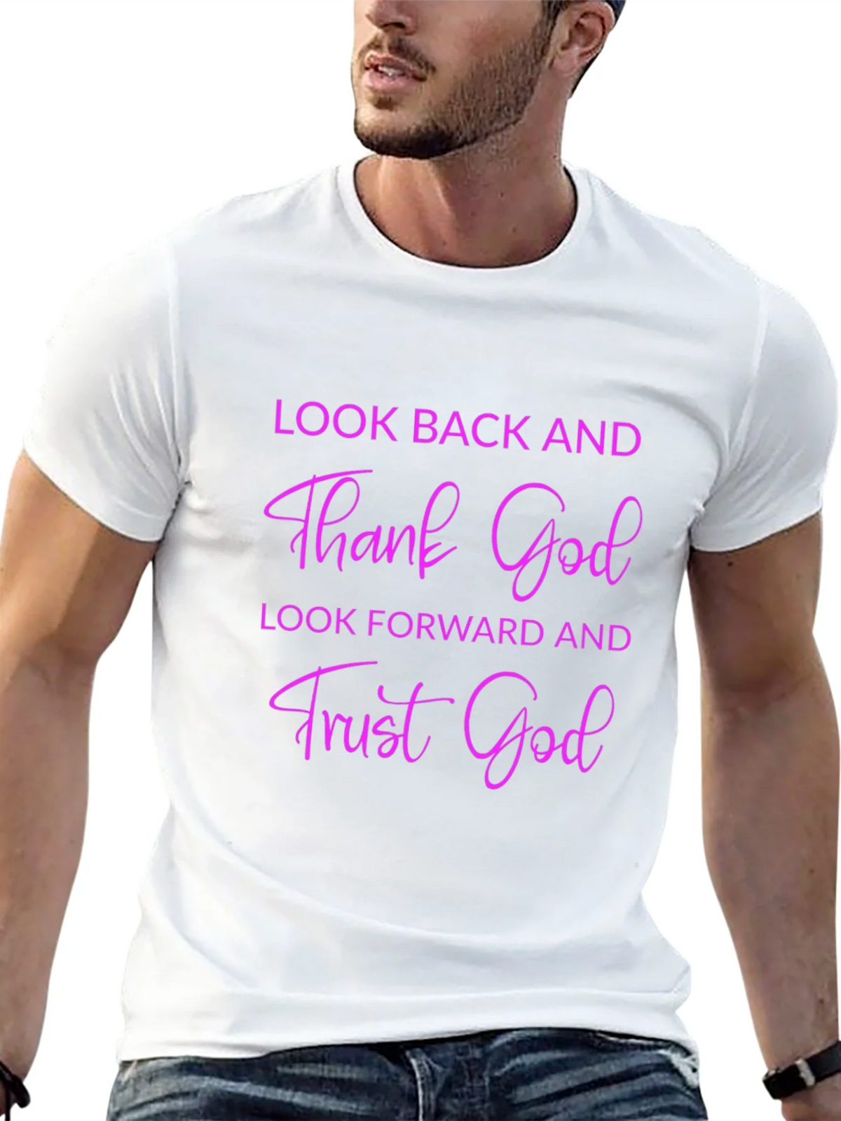 Thank God T-Shirt - Look Back & Trust Forward product image 12