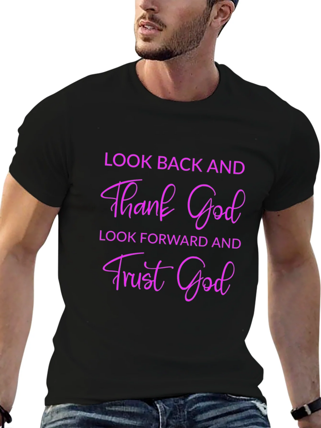 Thank God T-Shirt - Look Back & Trust Forward product image 6