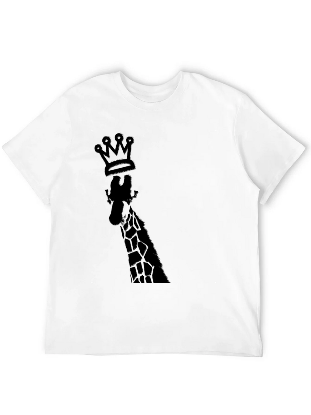 King Giraffe Graphic Tee - Black Cotton T-Shirt product image 11