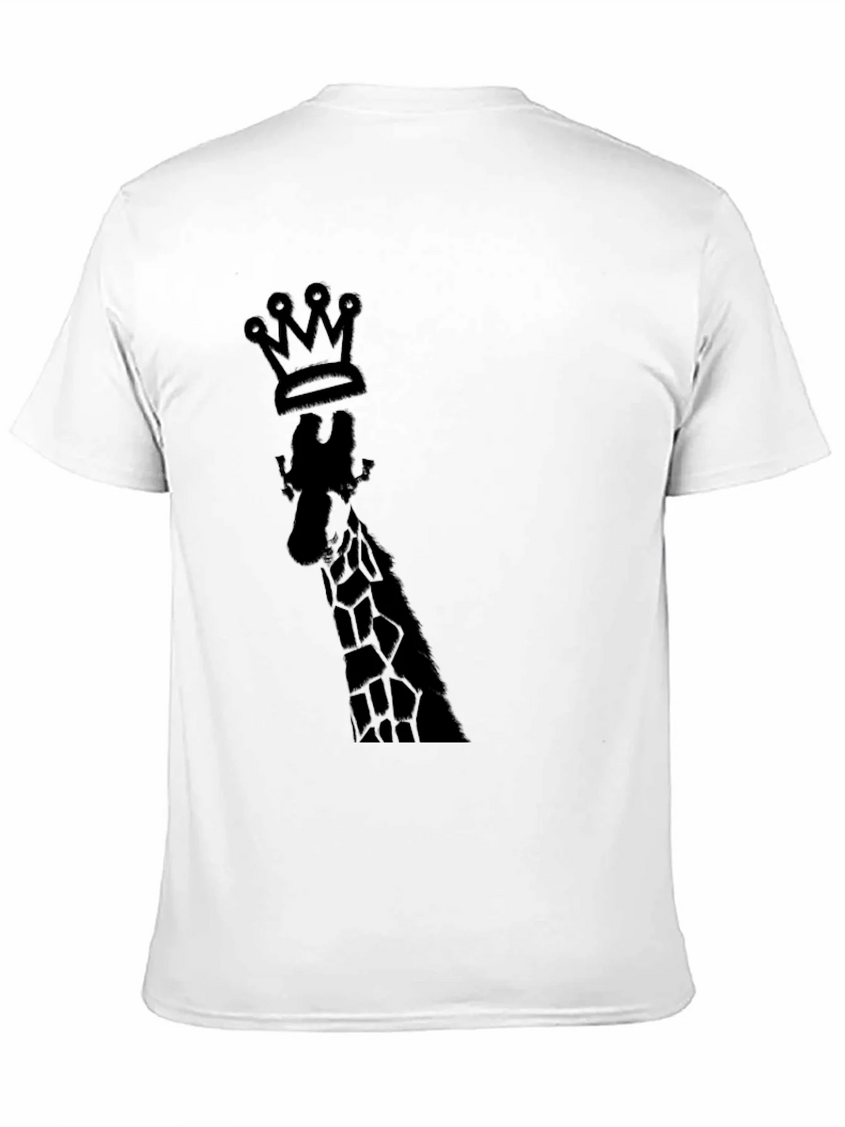 King Giraffe Graphic Tee - Black Cotton T-Shirt product image 10