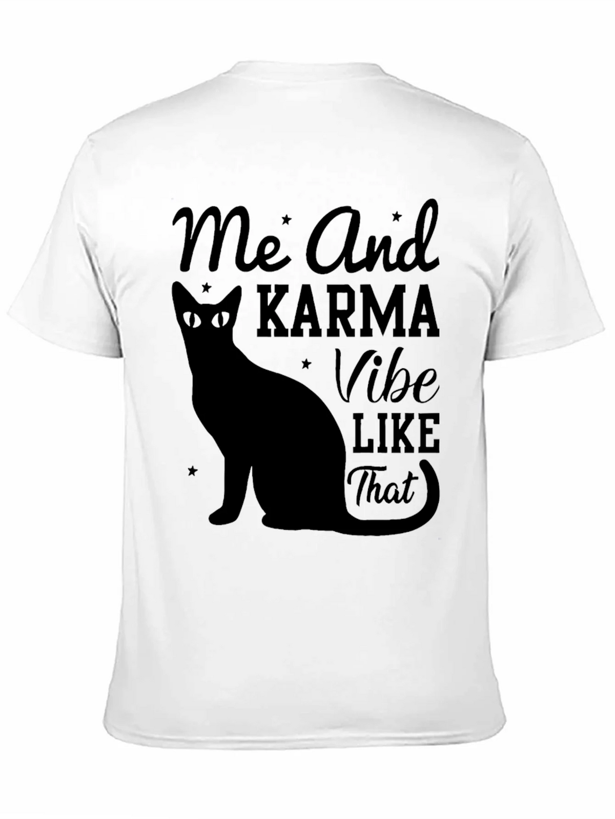 Karma Vibe Black Cat Graphic T-Shirt product image 10