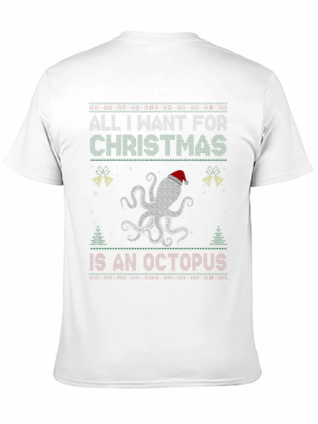 Octopus Christmas Ugly Sweater T-Shirt