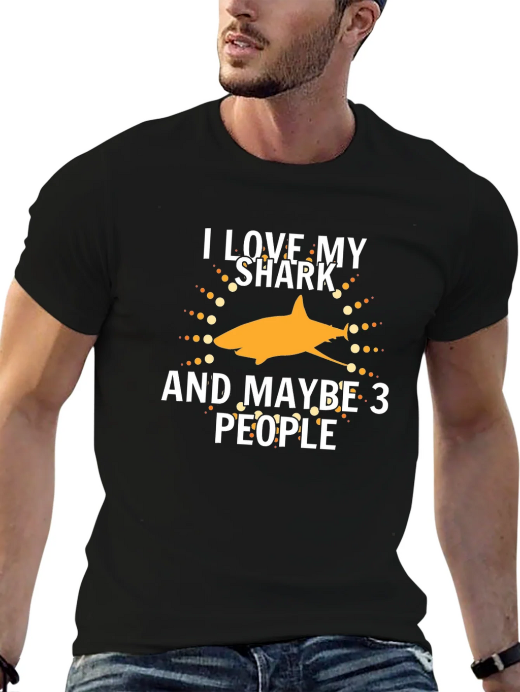 I Love My Shark and Maybe 3 People T-Shirt product image 6