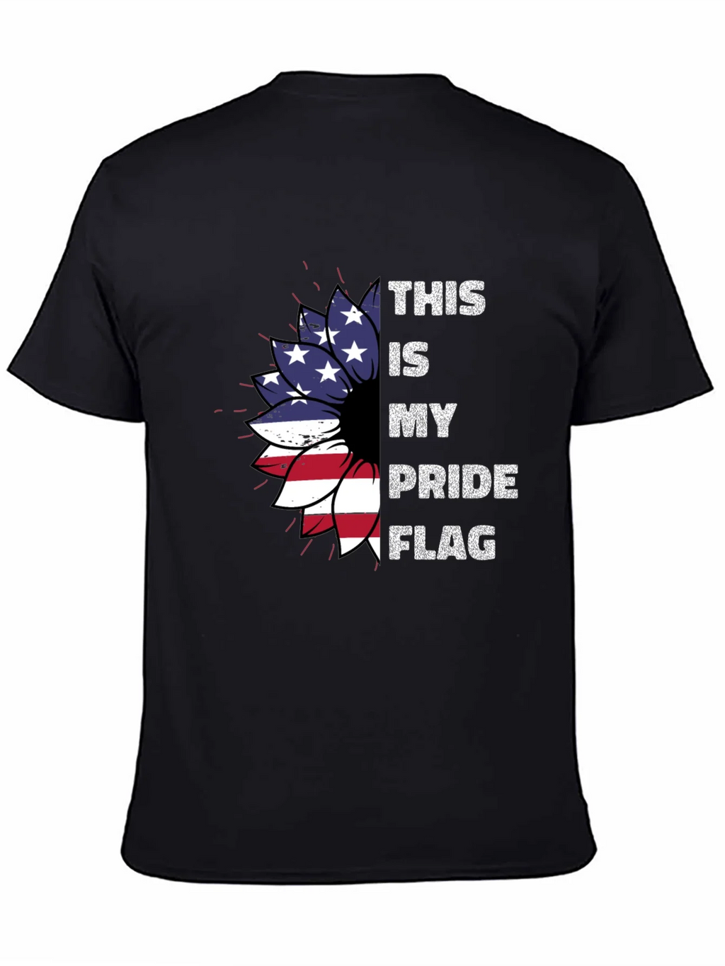 Patriotic Pride Flag Sunflower T-Shirt product image 4