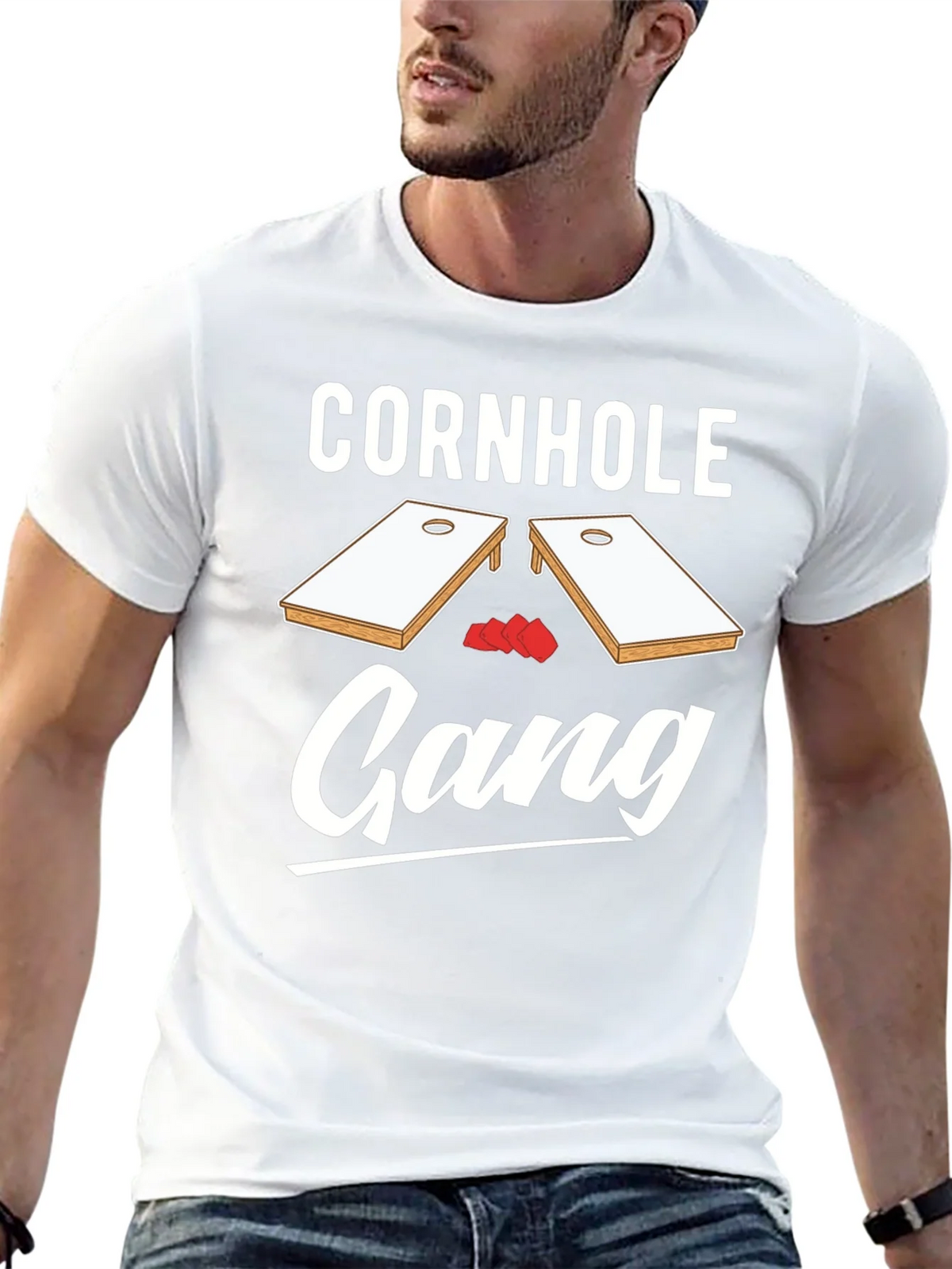 Cornhole Gang Graphic T-Shirt