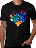 Heart Elephant Music Lover T-Shirt product image 1