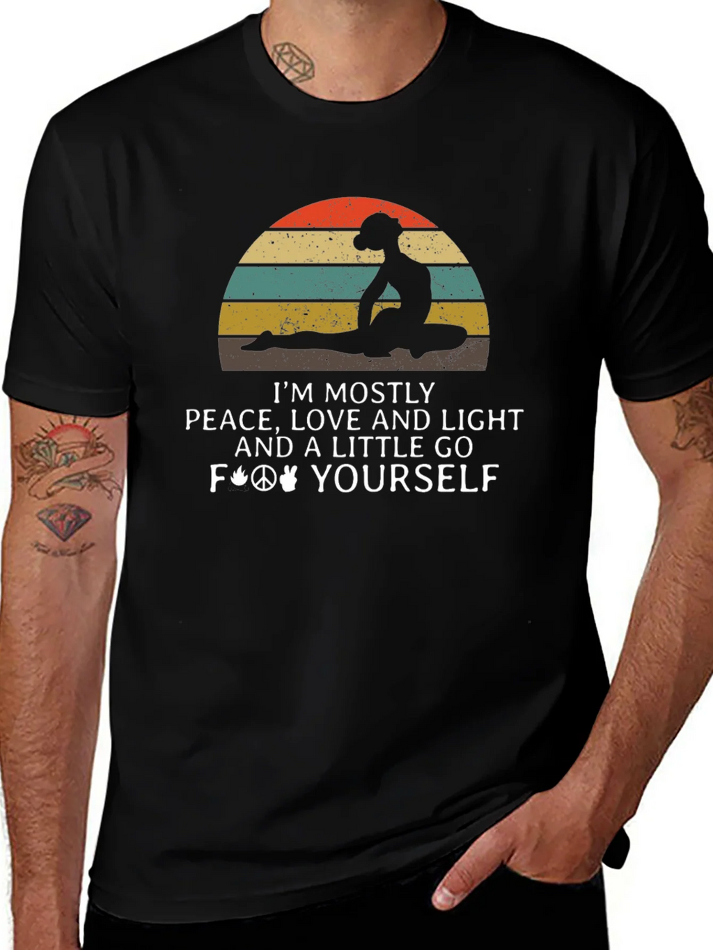 Peace Love Light Graphic T-Shirt product image 1