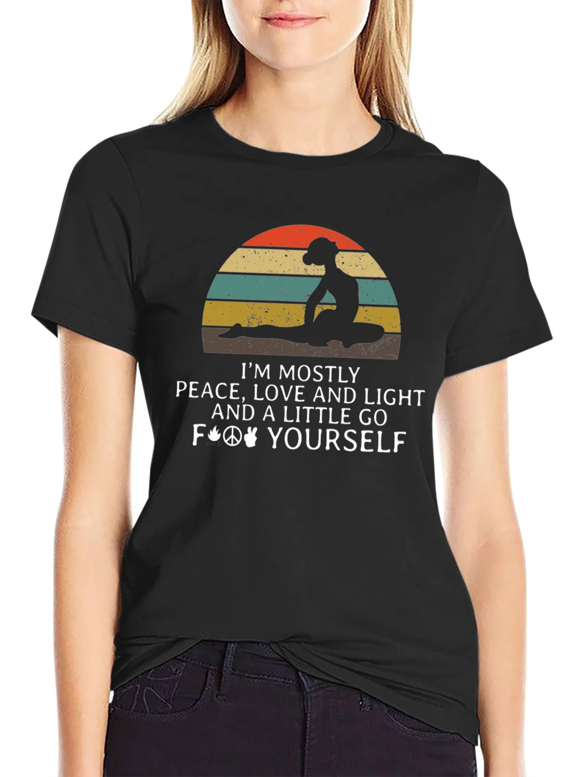 Peace Love Light Graphic T-Shirt product image 2