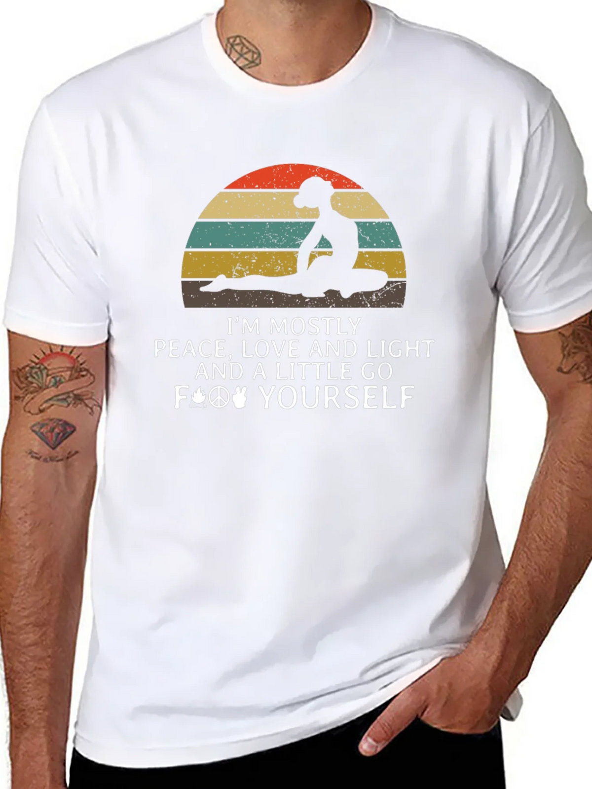 Peace Love Light Graphic T-Shirt product image 7