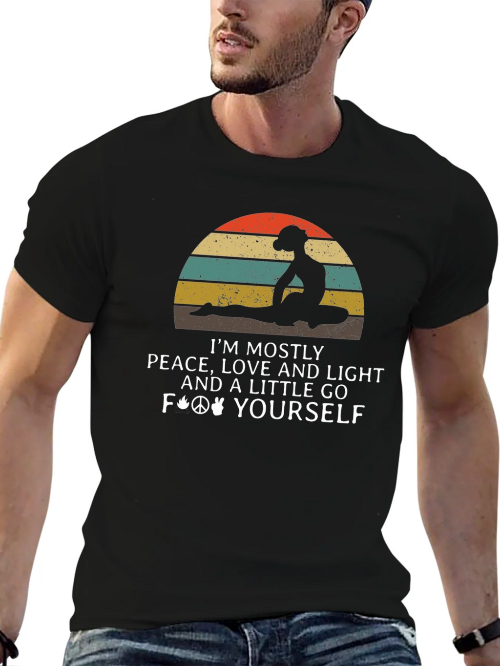 Peace Love Light Graphic T-Shirt product image 6
