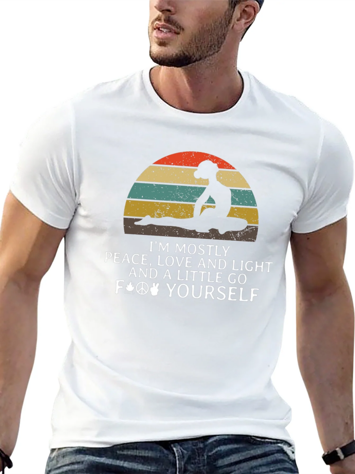 Peace Love Light Graphic T-Shirt product image 12