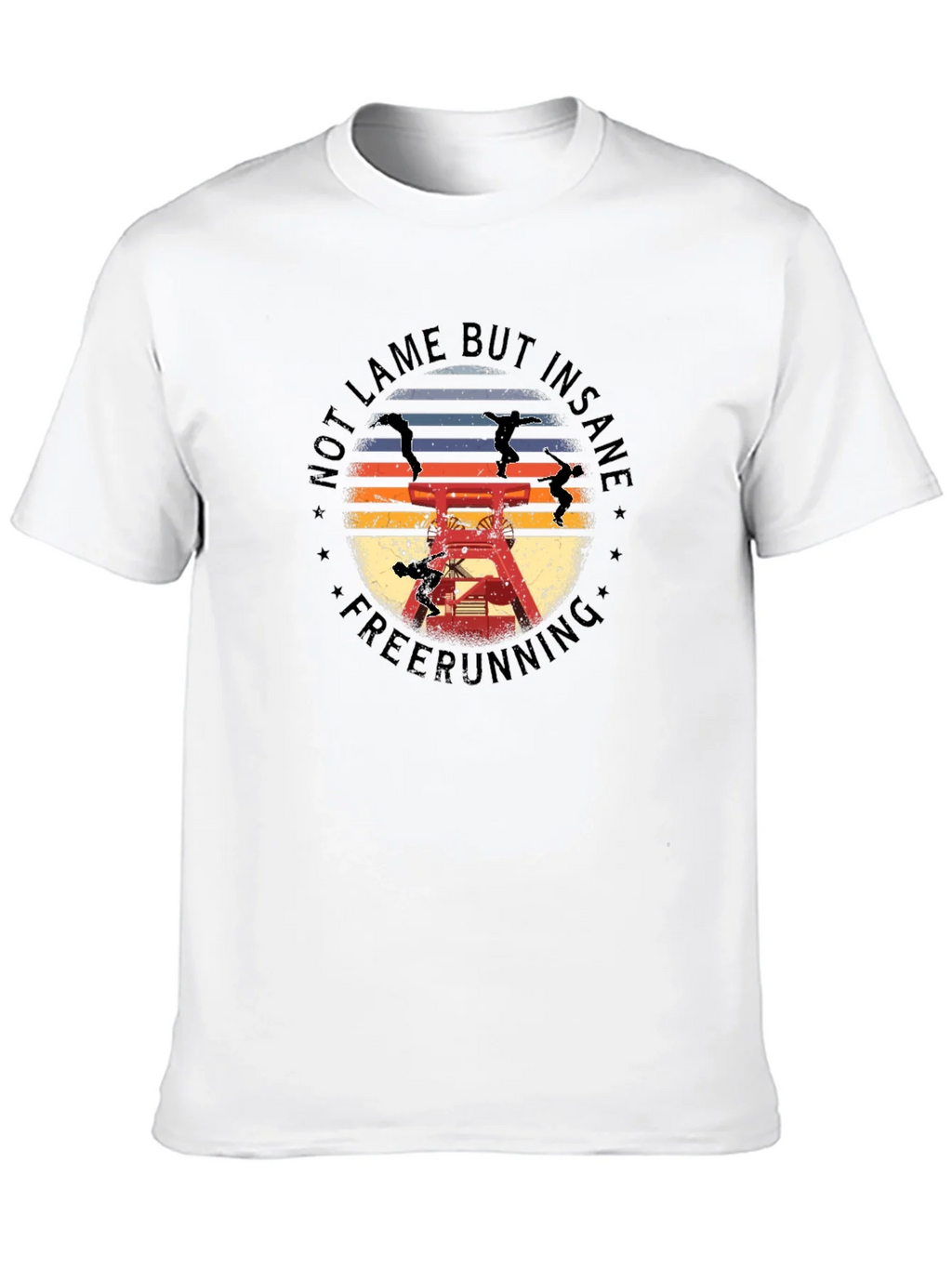 Not Lame But Insane Freerunning Black T-Shirt product image 9