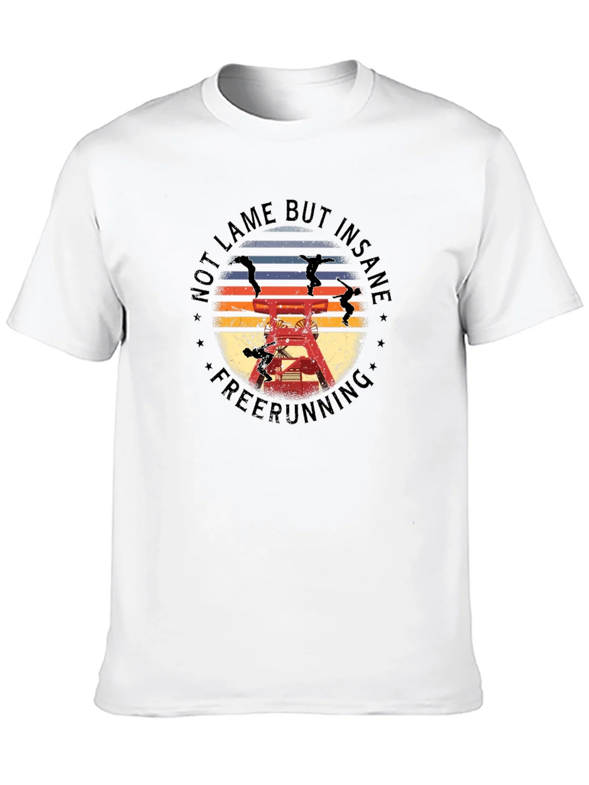 Not Lame But Insane Freerunning Black T-Shirt product image 9