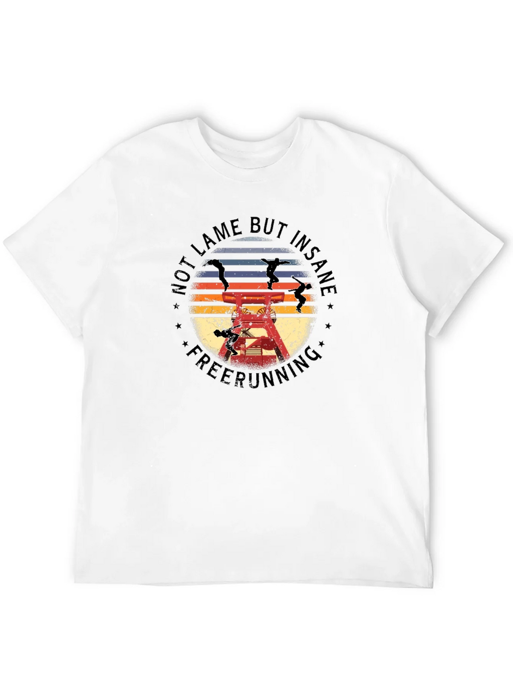 Not Lame But Insane Freerunning Black T-Shirt product image 11