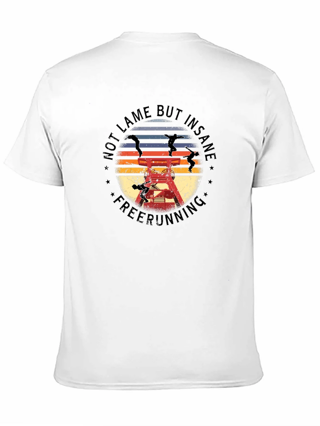 Not Lame But Insane Freerunning Black T-Shirt product image 10