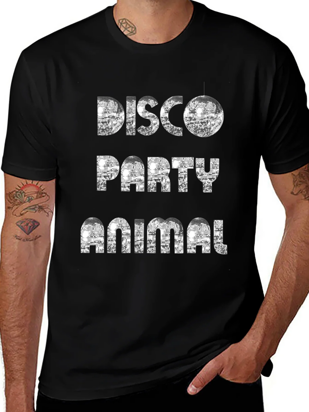 Disco Party Animal Graphic T-Shirt product image 1