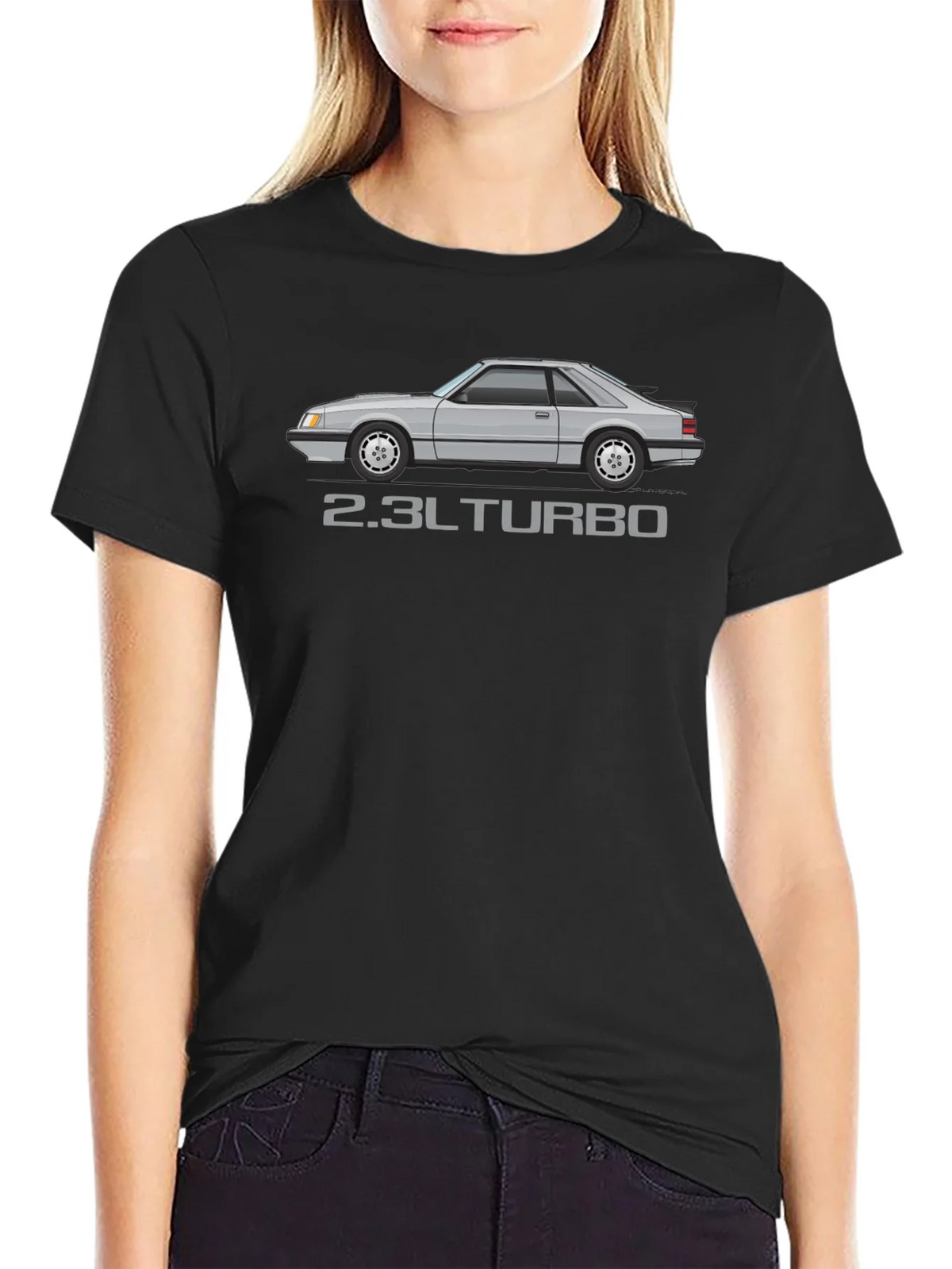 2.3L Turbo T-Shirt - Classic Car Graphic Tee product image 2