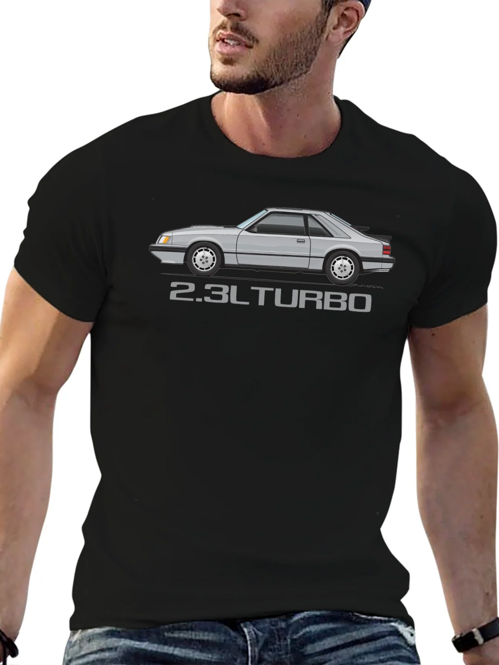 2.3L Turbo T-Shirt - Classic Car Graphic Tee product image 6