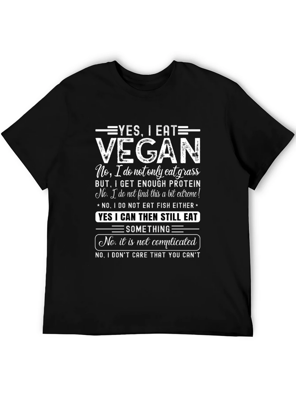 Vegan Statement T-Shirt: Yes I Eat product image 5
