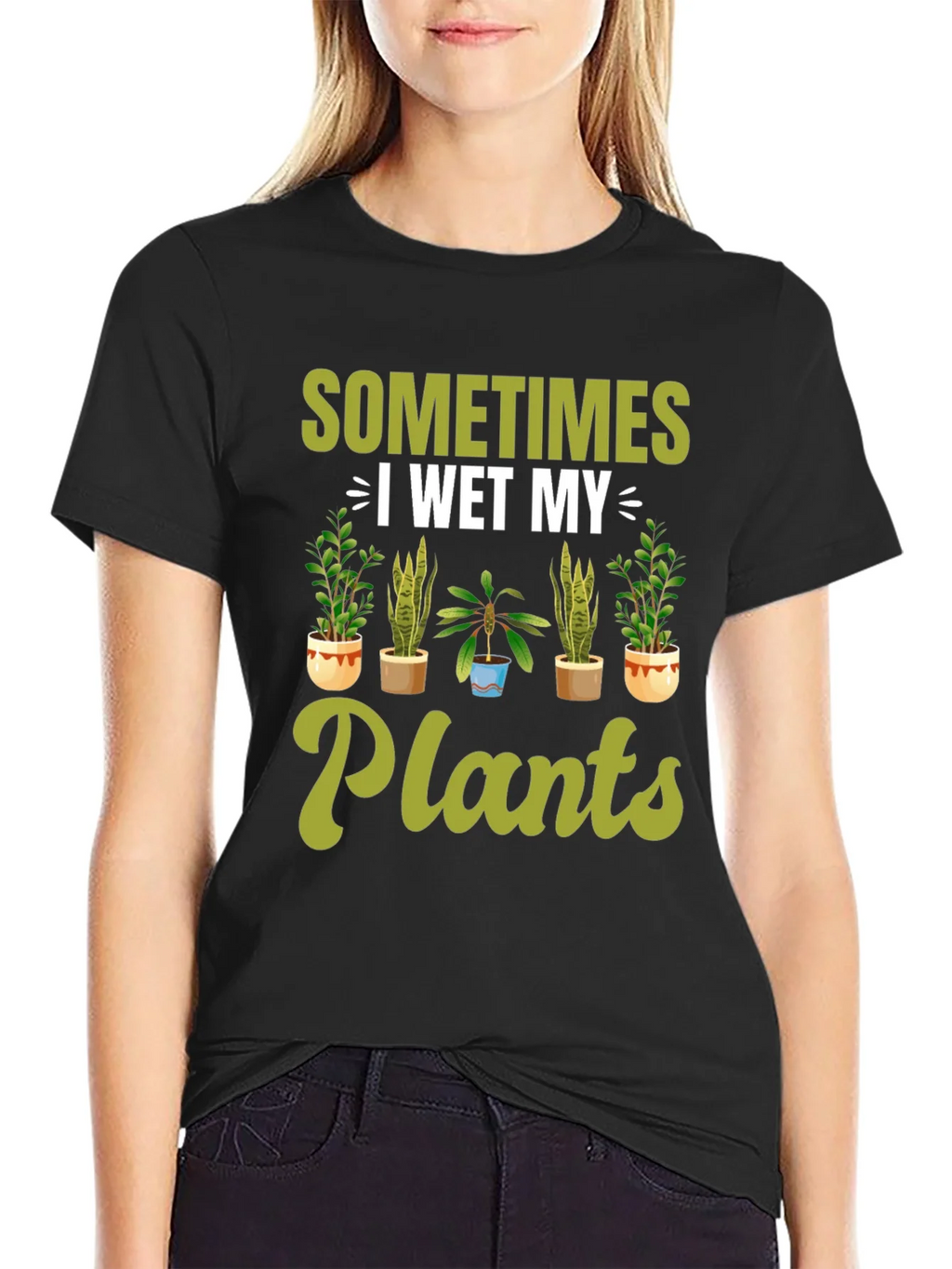 Funny I Wet My Plants Gardening T-Shirt product image 2