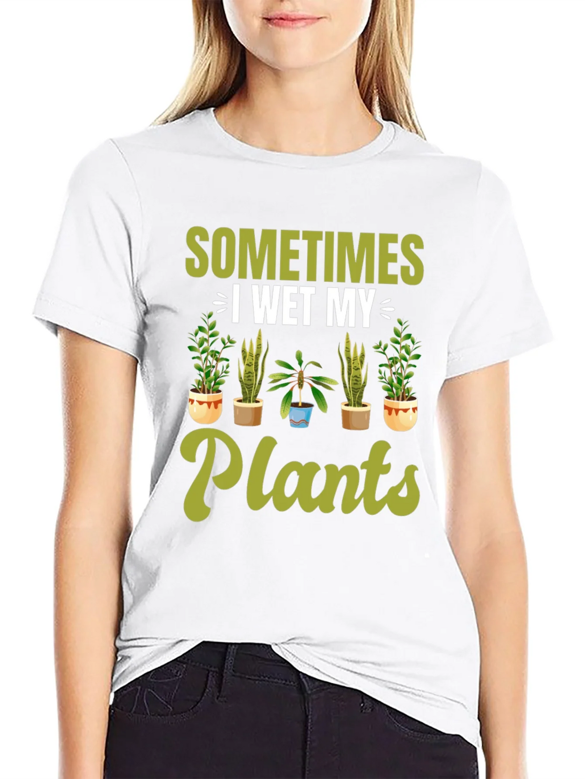 Funny I Wet My Plants Gardening T-Shirt product image 8