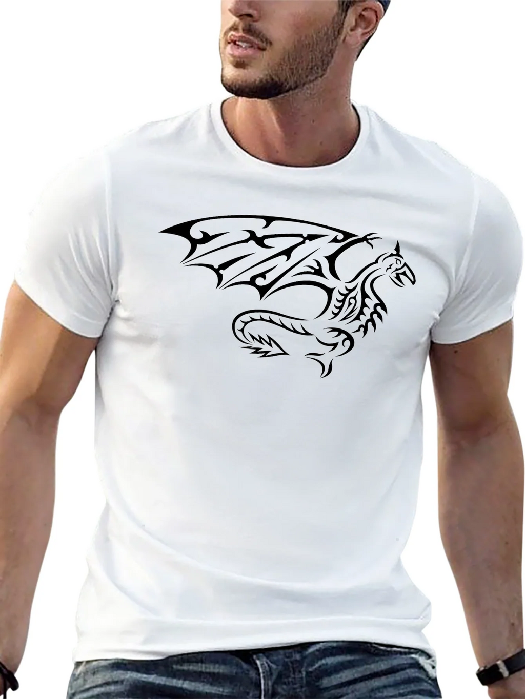 Dragon Tattoo T-Shirt - Black product image 12