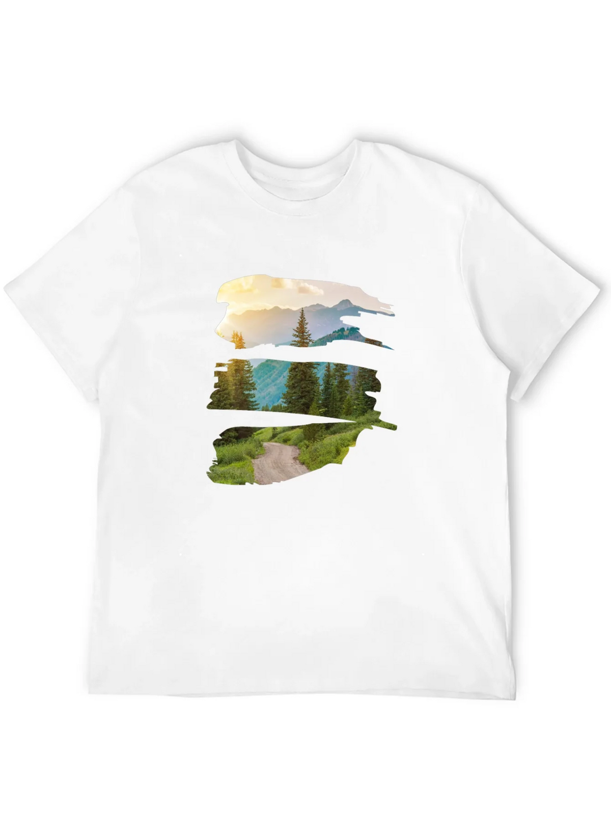Nature Vista Graphic Tee - Black Crew Neck product image 11