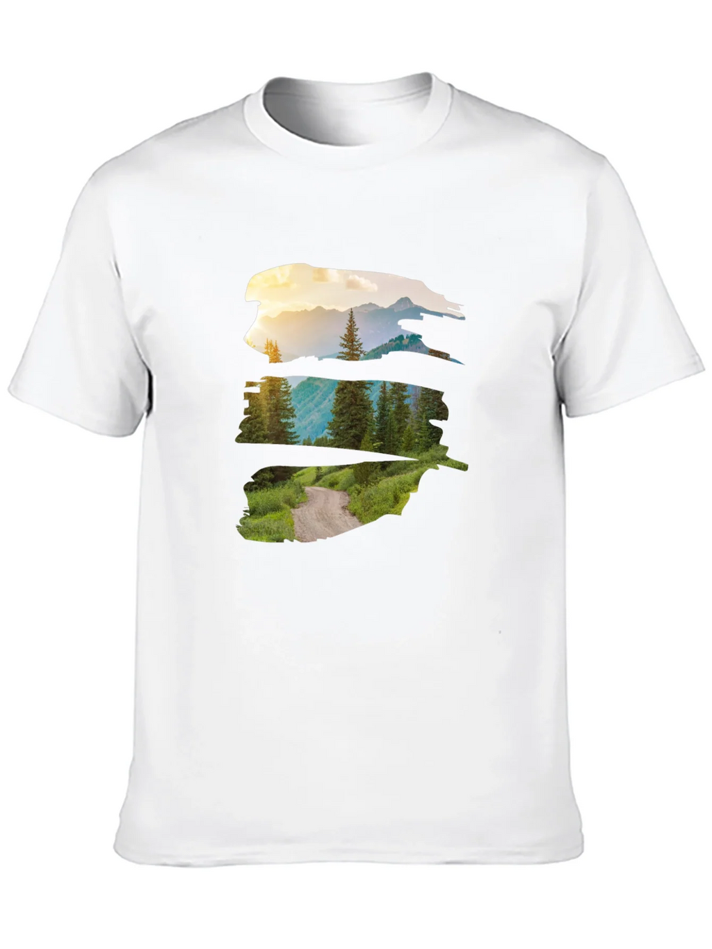 Nature Vista Graphic Tee - Black Crew Neck product image 9