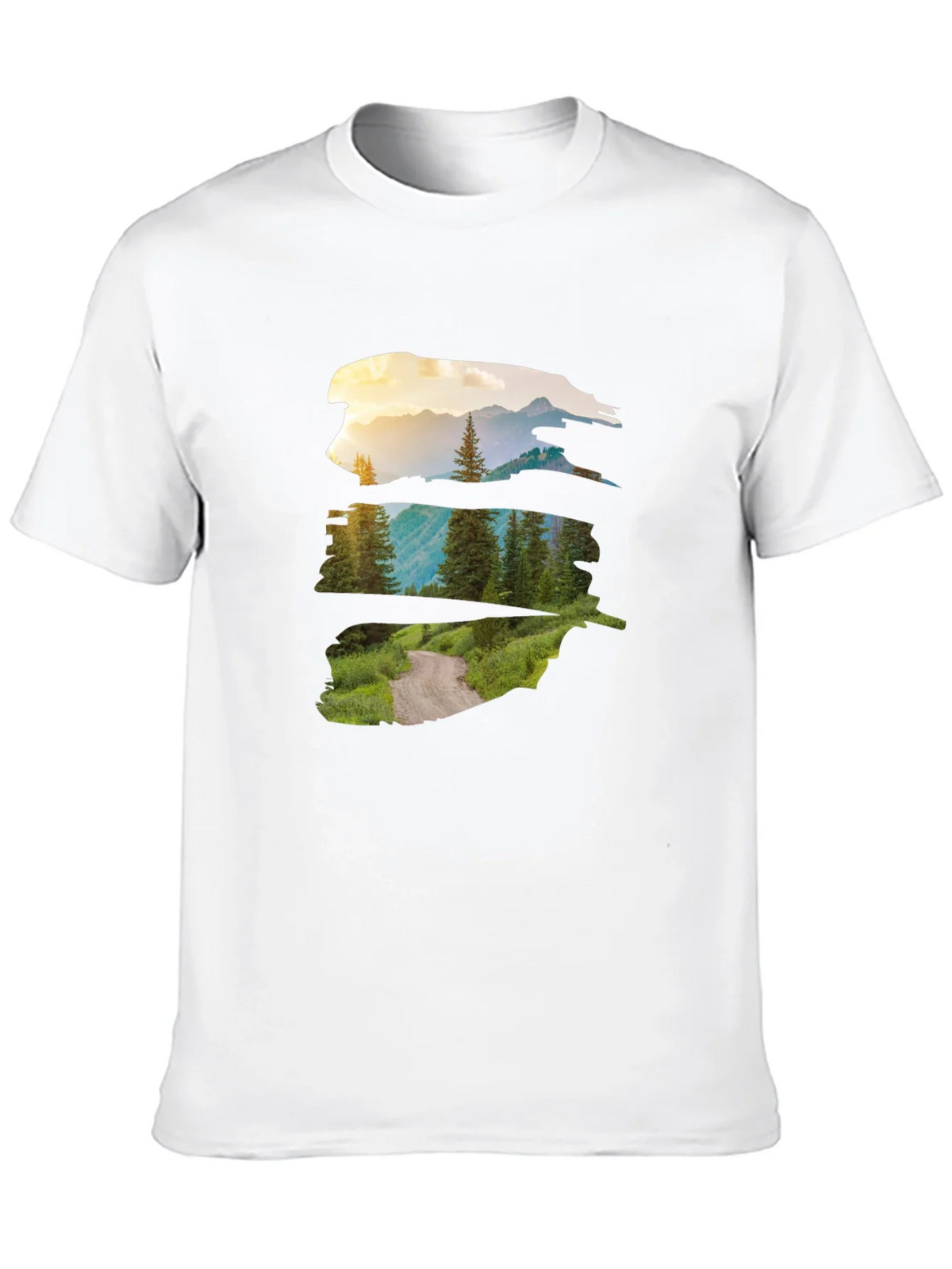 Nature Vista Graphic Tee - Black Crew Neck product image 9