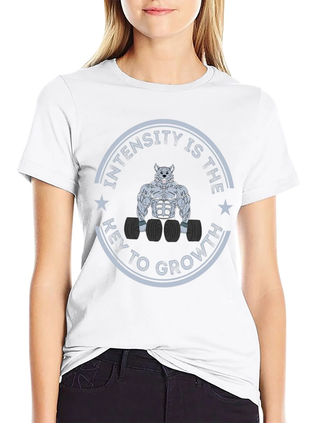 Intensity Wolf Graphic T-Shirt for Fitness Enthusiasts product image 8